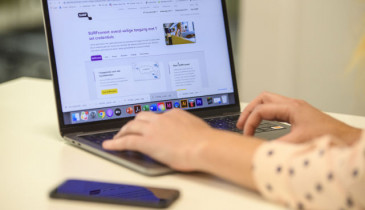 laptop met SURFconext op scherm afgebeeld