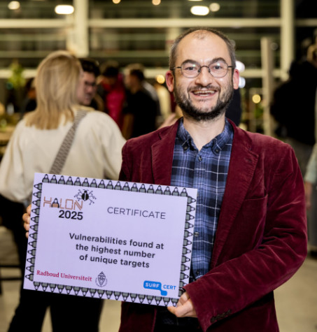 Winnaar HALON 2025 in de categroie meest gevonden kwetsbaarheden
