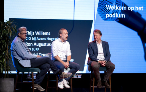 Paneldiscussie met Thijs Willems, Ron Augustus en Harold Teunissen.