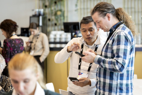 bezoekers tijdens onderwijsdagen