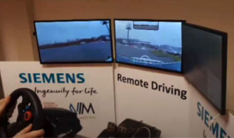 Remote driving schermen 5G-MOBIX TU/e