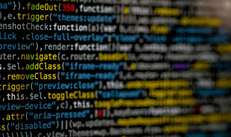 Code op een computerscherm