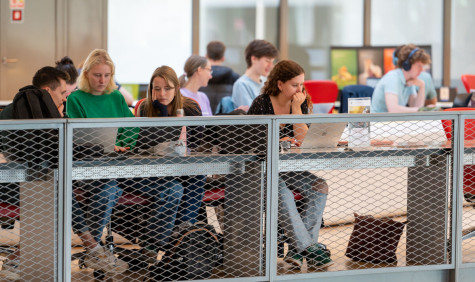 ub werkruimte met studenten op de uva
