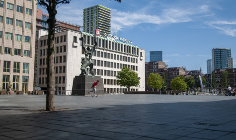Buitenaanzicht van locatie Wijnhaven van de hogeschool Rotterdam