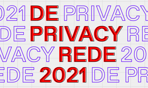 Illustratie met de tekst Privacyrede 2021