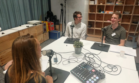 Podcastopname met gasten