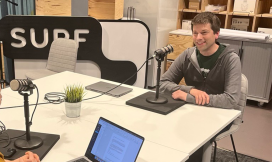 podcastopname in de SURFstudio met Niels Weijers en Joeri de Ruiter