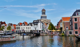 Canals in Leiden, Province of North Holland, Netherlands by Zairon CC BY-SA 