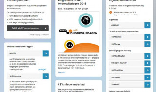 Screenshot SURFdashboard 2018