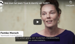 screenshot van het filmpje over team Trust & Identity