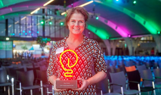 Pascal Koole met SURF Onderwijsaward