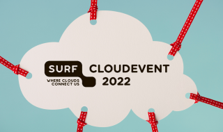 Verbonden wolk met tekst