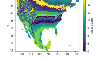 Example of aggregated (clustered) green vawe over North America