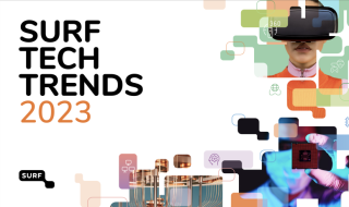 Voorpagina van het SURF Tech Trends rapport 2023
