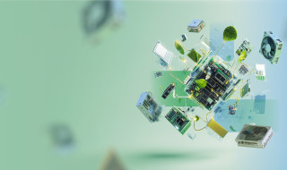 Illustratie van verzameling computing onderdelen