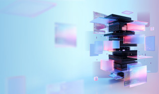 Illustratie van datamanagement in serverkast