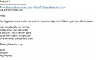 Een voorbeeld van een e-mail met phish