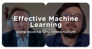 Screenshot video 'Effective Machine Learning using existing CPU infrastructure'