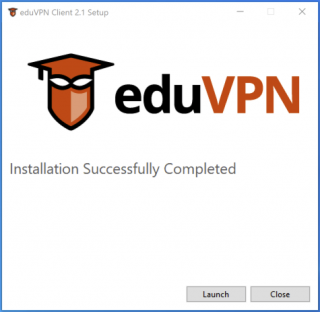eduVPN installation complete