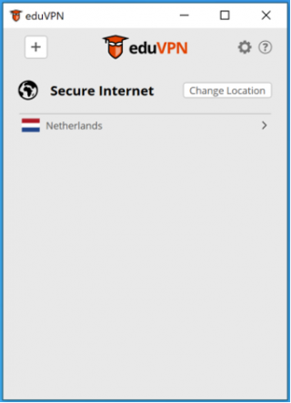 eduvpn scherm secure internet