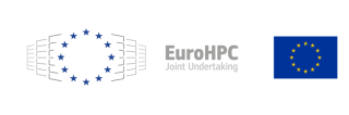 Eurohpc logo and eu emblem