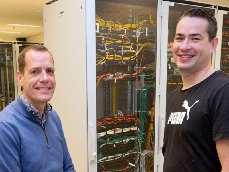 Harold van Ham en David Schrok van het IPv6-team van Avans Hogeschool