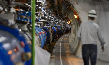 Afbeelding van deeltjesversneller Large Hadron Collider bij CERN