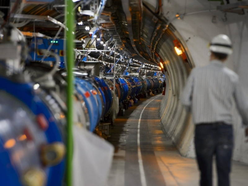 Afbeelding van deeltjesversneller Large Hadron Collider bij CERN