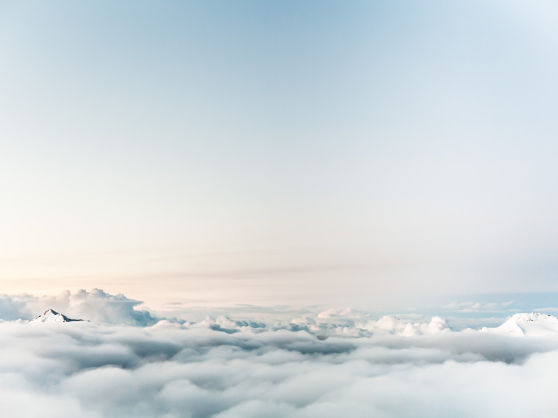 Een dicht wolkendek