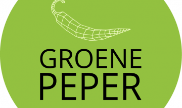 Groene Peper logo groen rond
