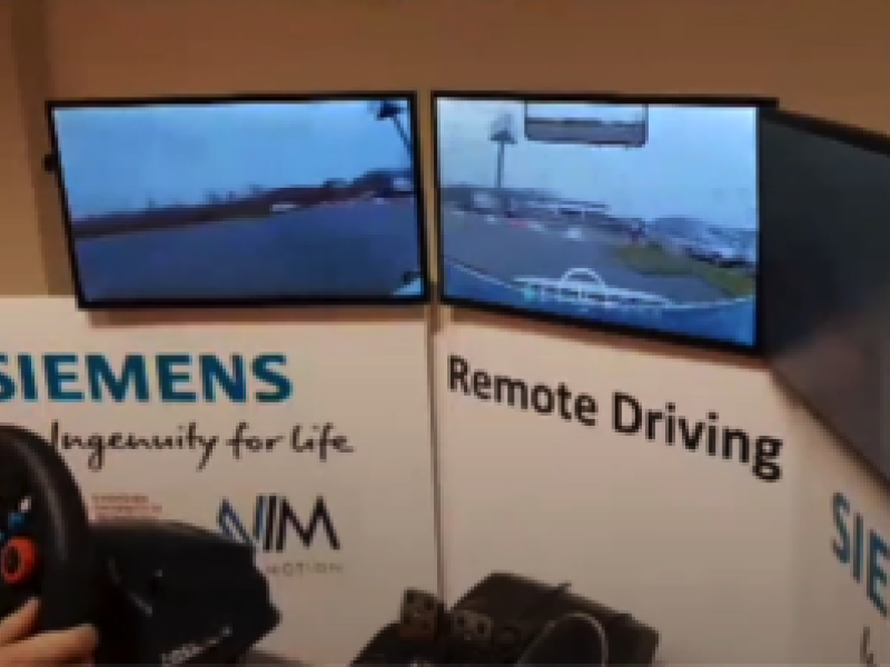 Remote driving schermen 5G-MOBIX TU/e