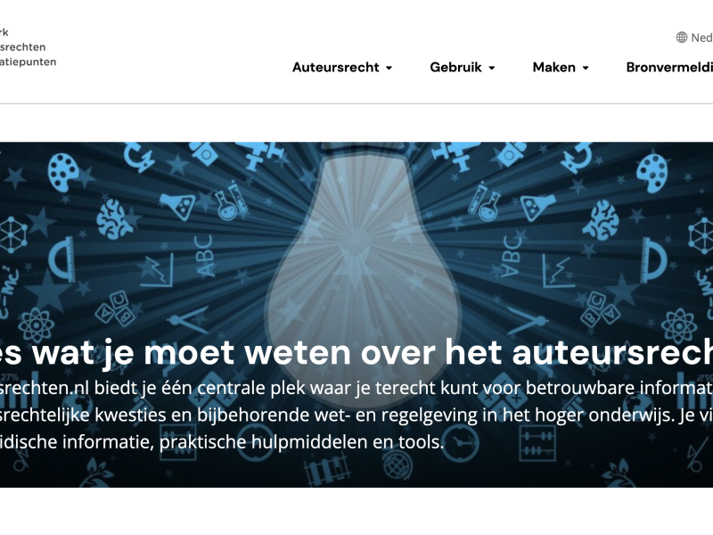 Auteurrechten website